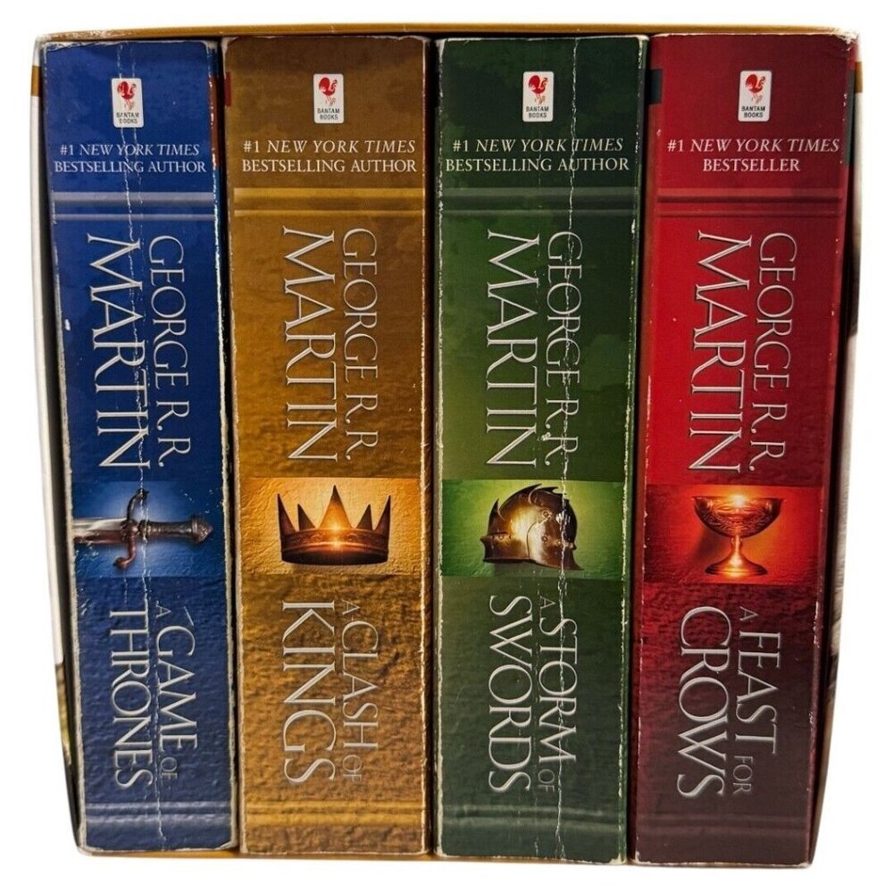 GAME OF THRONES GEORGE R.R. MARTIN PAPERBACK BOOK SET 4 NOVELS‎ HBO SERIES 2011
